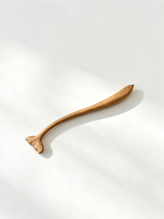 Dolphin Tail Sandalwood Hair Stick