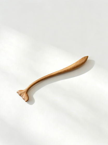 Dolphin Tail Sandalwood Hair Stick
