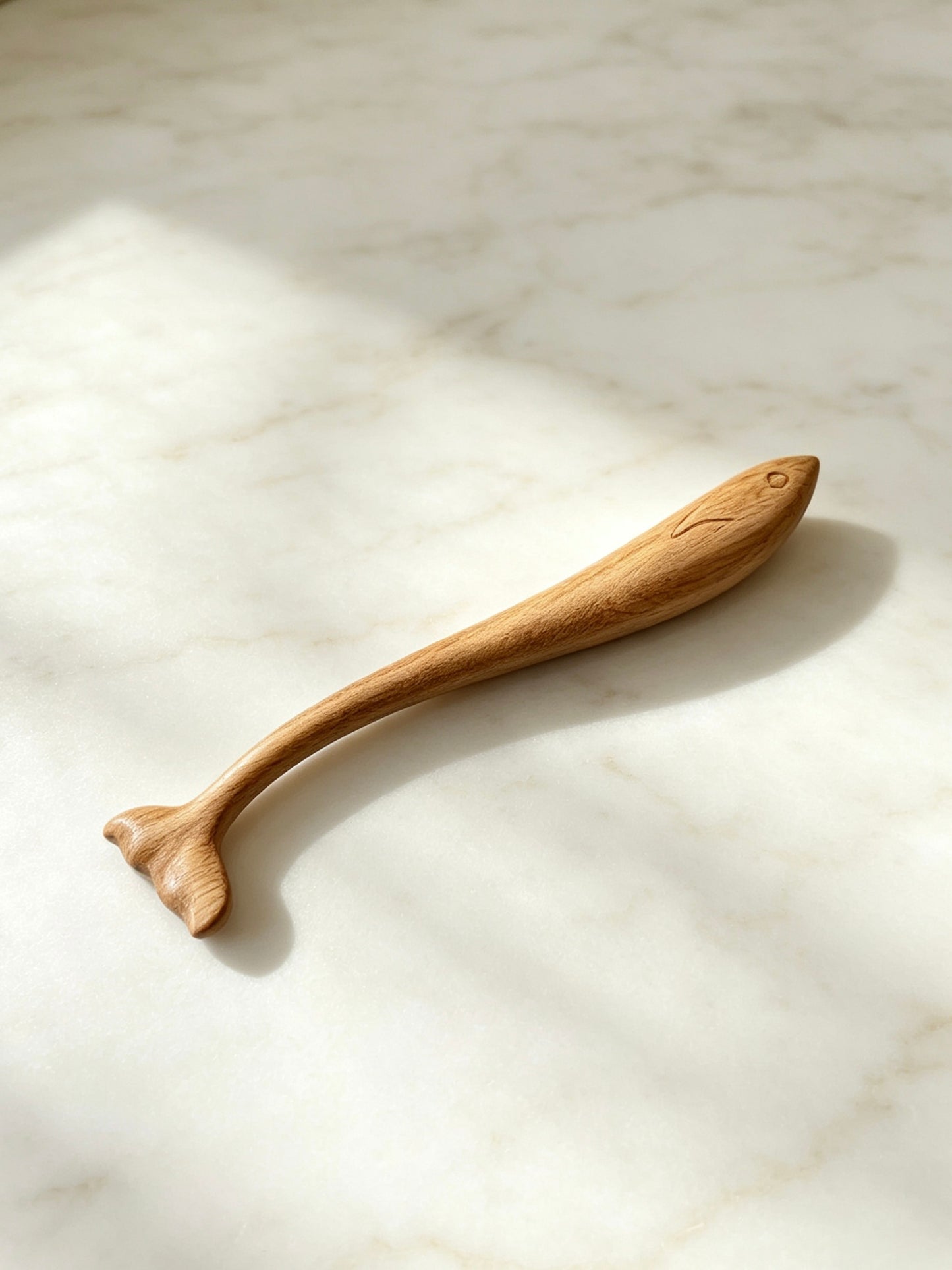 Dolphin Tail Sandalwood Hair Stick