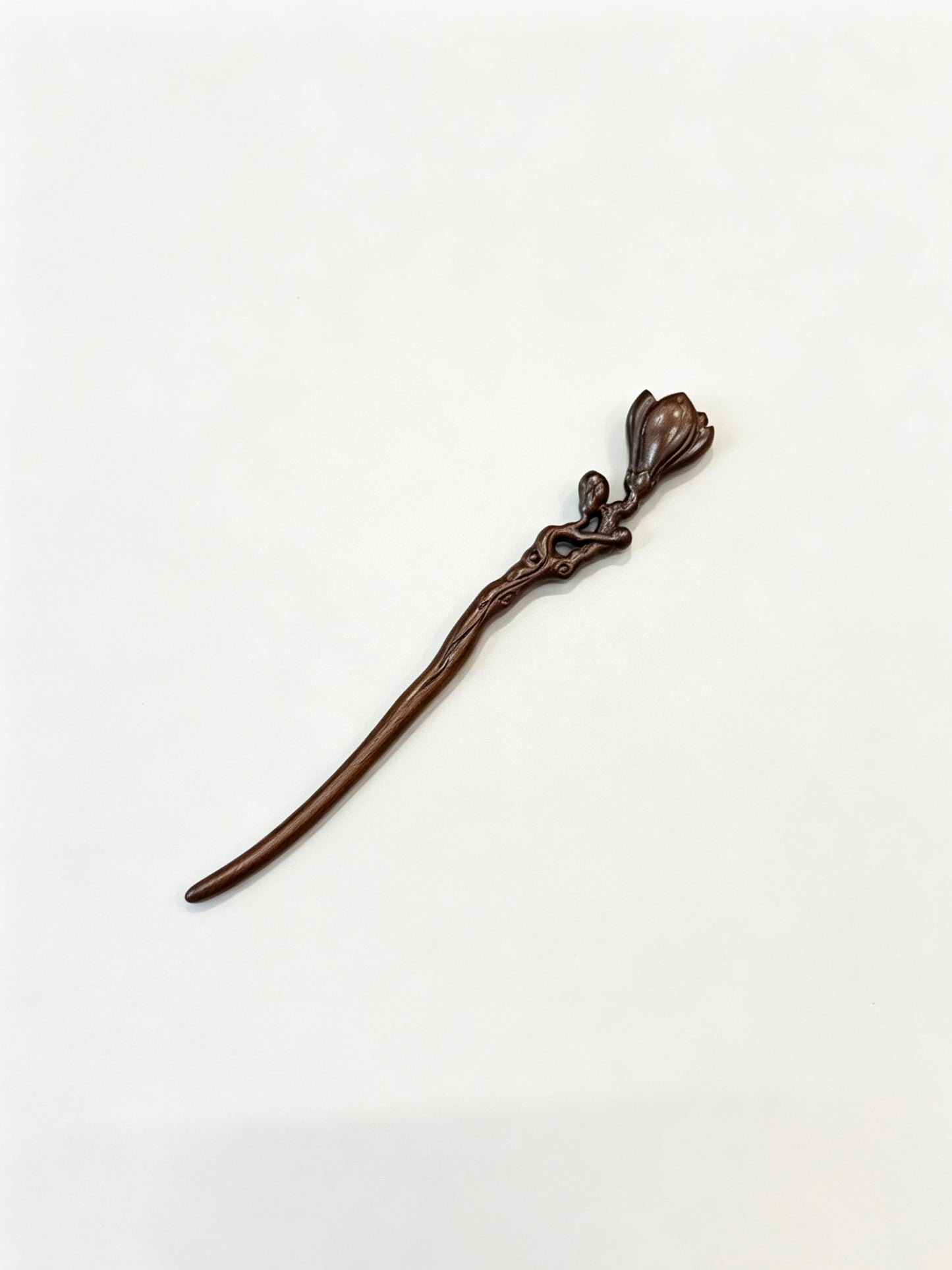 Floral Bud Sandalwood Hair Stick