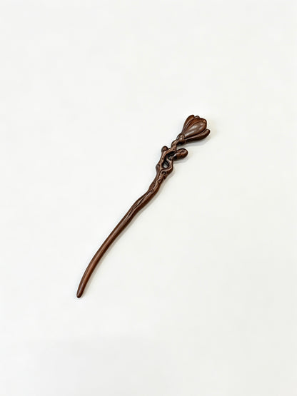 Floral Bud Sandalwood Hair Stick